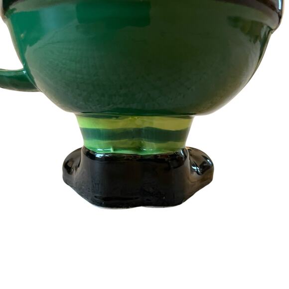 NEW Sheffield Home Hand Painted St Patrick's Leprechaun Mug 5in Green Ceramic - Picture 4 of 15